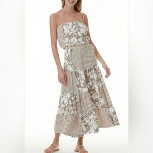 Splendid Misty Patchwork Midi Dress